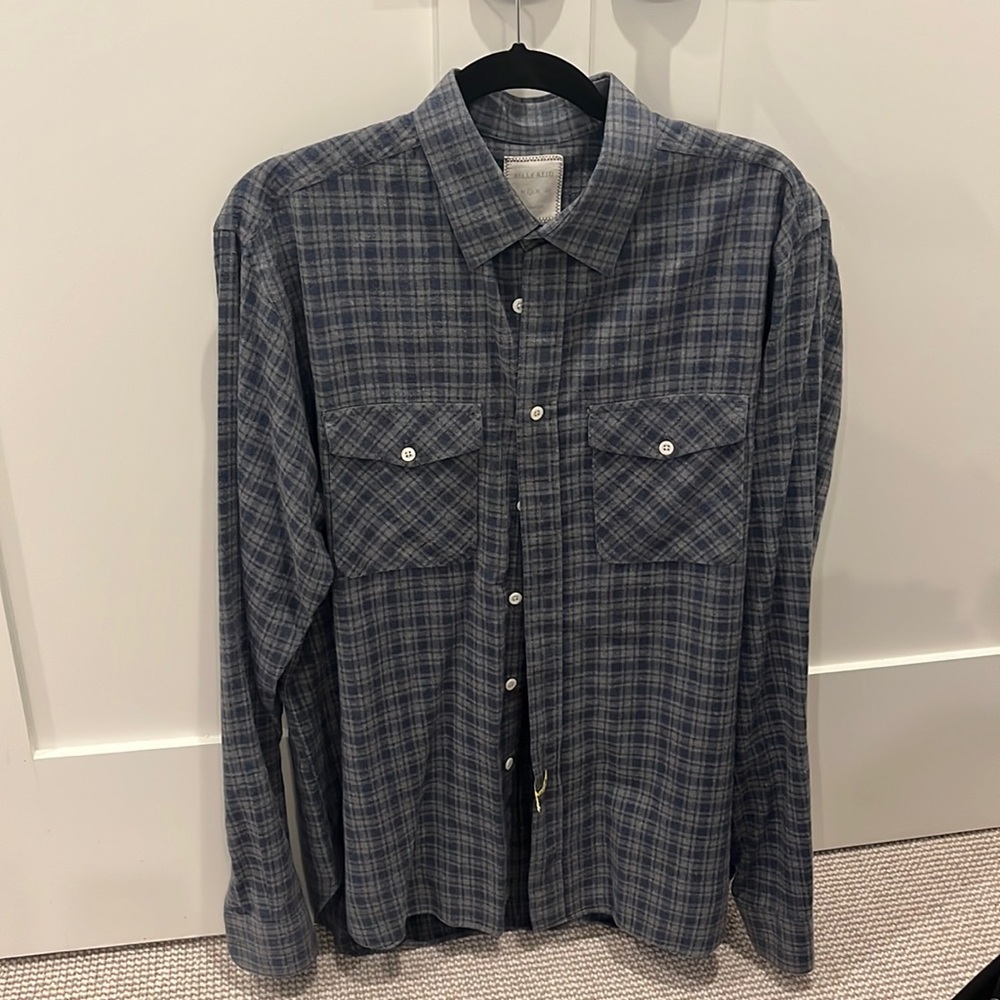 Billy Reid - Mens Dress Shirt - L